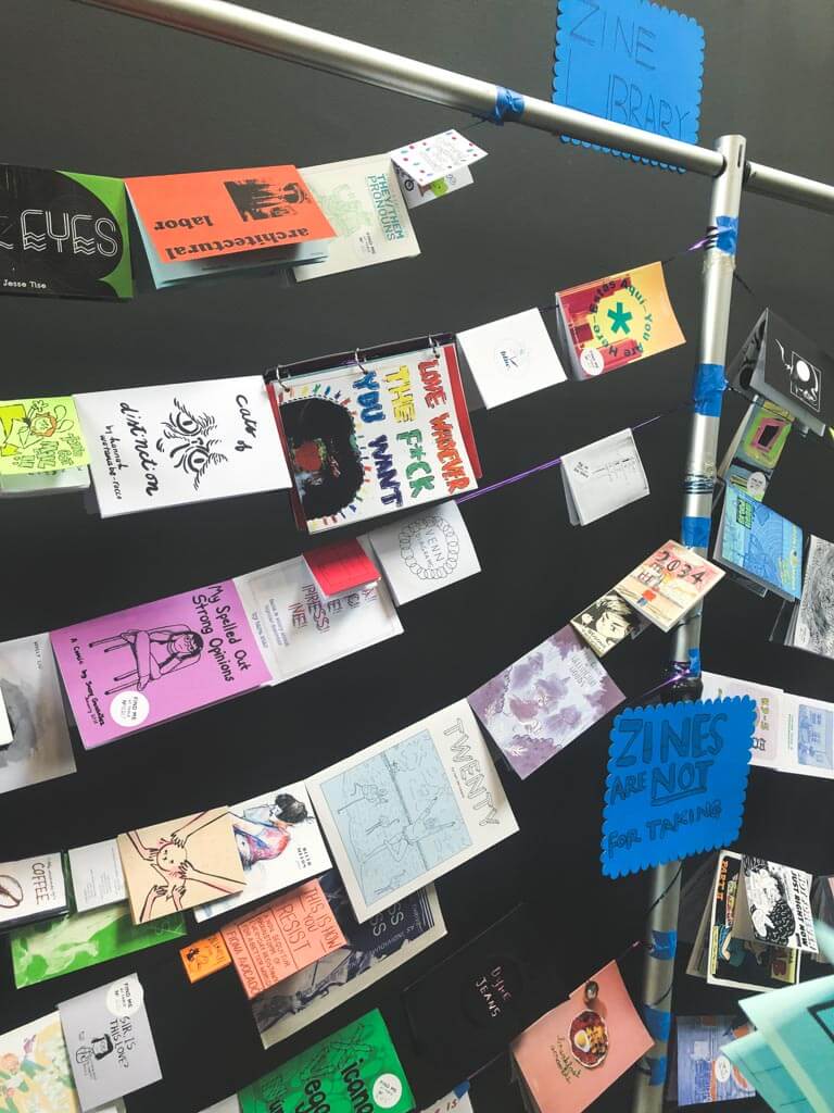 ic: Zine library at the 2018 LA Zine Fest