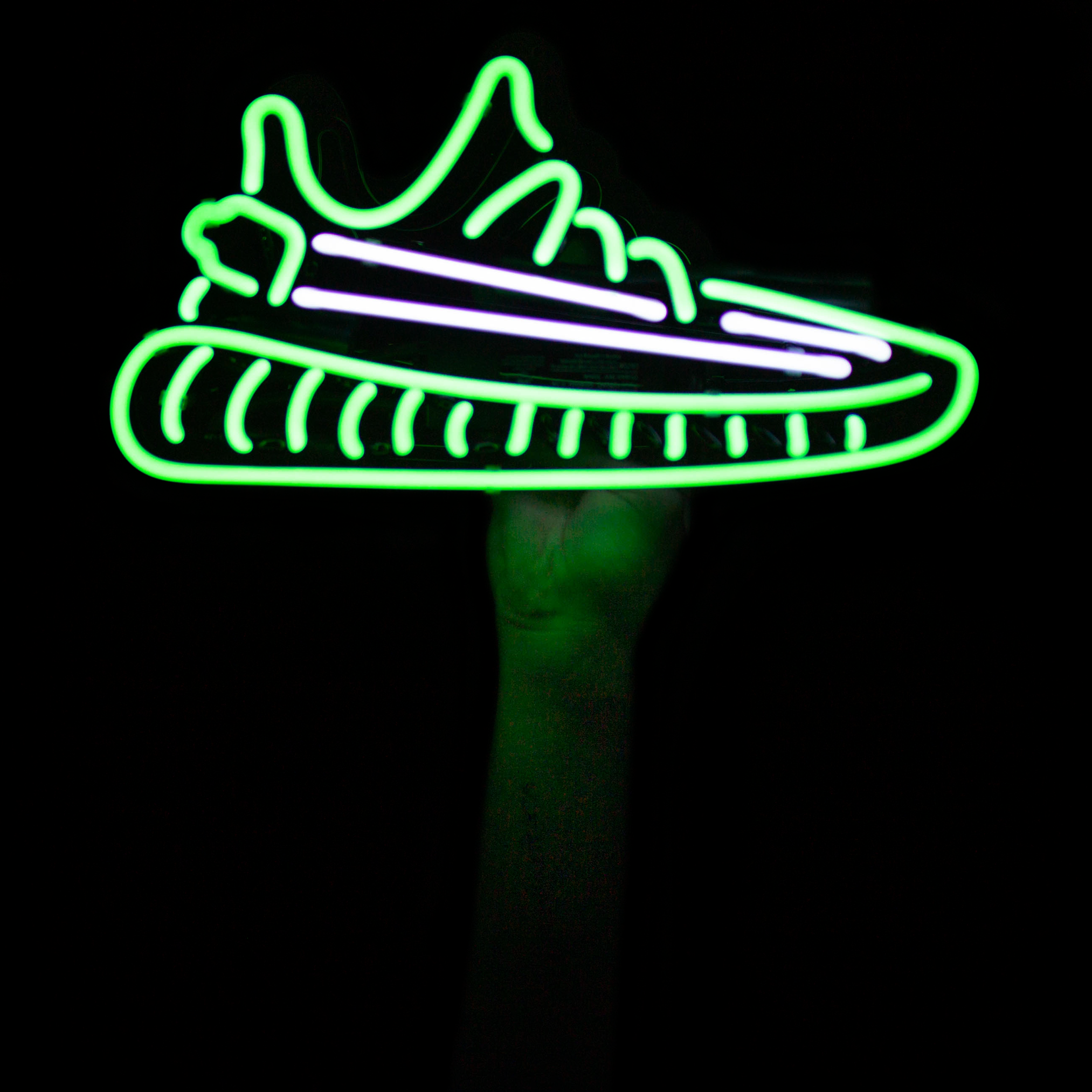 yeezy neon glow