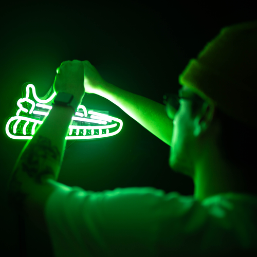 yeezy neon light