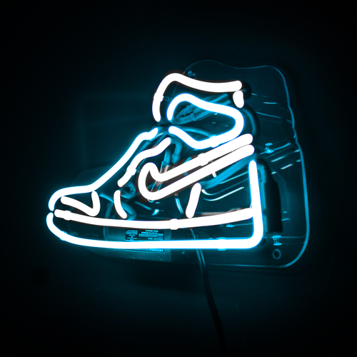 jordan 1 neon sign