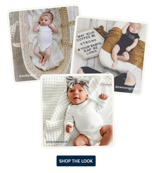 3 images of different babies sleeping or laying down