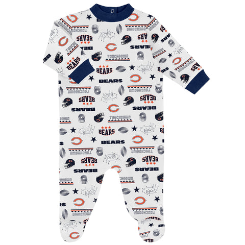 NFL chicago Bears Team Jersey Dress and Diaper cover, BlueOrange chicago  Bears, 18 Months