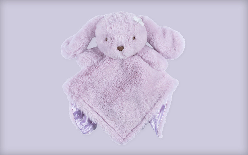 purple bunny security blanket