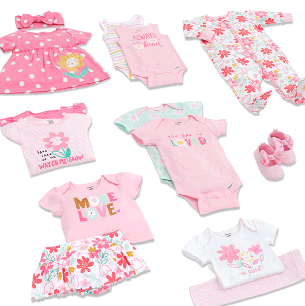 Gerber Childrenswear - Onesies® bodysuits, sleepwear, pajamas, dresses, pants, tops & bottoms, and more.