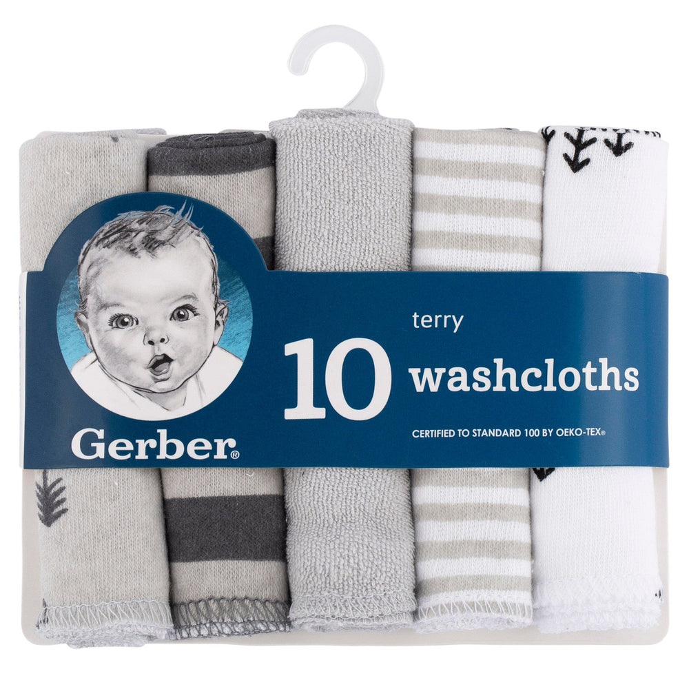 Gerber Childrenswear Baby Terry Towel Forest Green 2 ct | Target