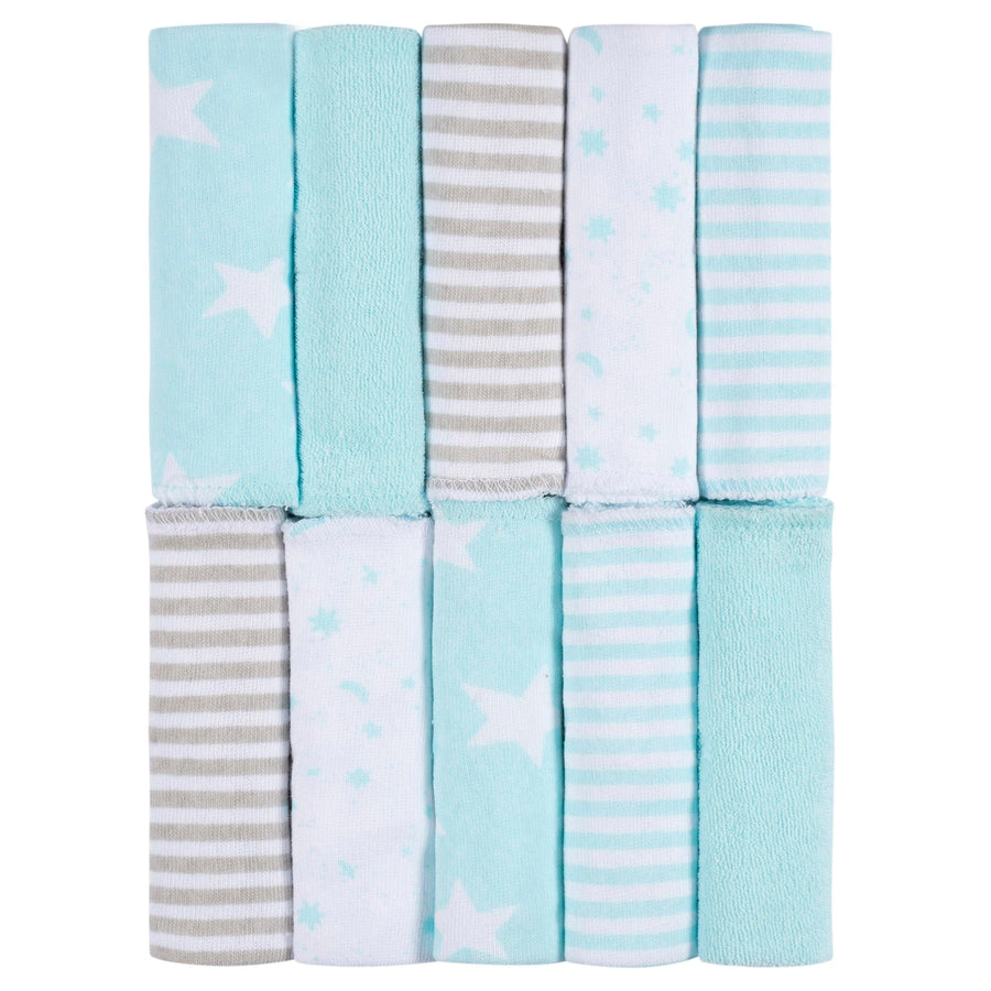 Rene Rofe Baby Unisex-Baby 12-Pack Absorbert Terry Washcloths (Blue), 8'' x  8'', RC306B005 : : Baby