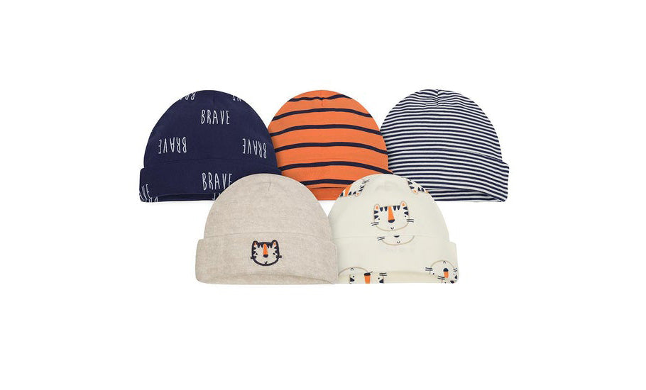 Newborn Boy Tiger Caps