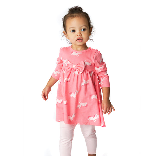 pink unicorn dress outfit for girls