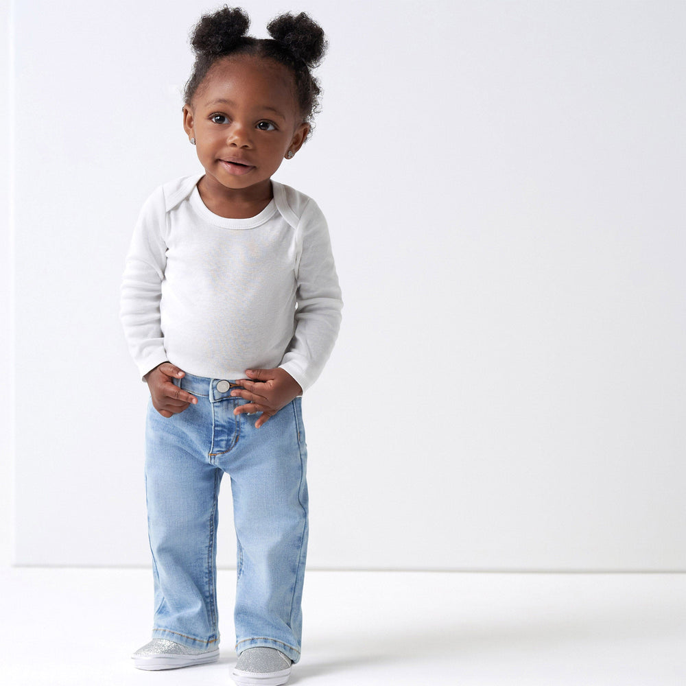 5-Pack Baby Heather Gray Premium Long Sleeve Onesies® Bodysuits – Gerber  Childrenswear