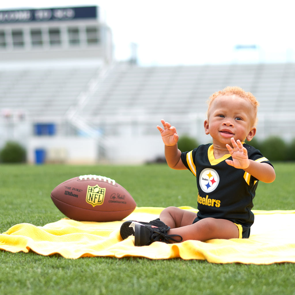 Baby Boys Pittsburgh Steelers Short Sleeve Jersey Bodysuit