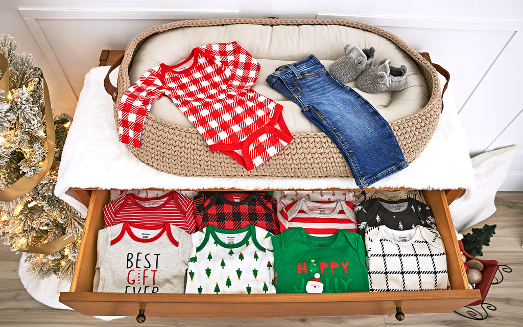 A colorful drawer filled with clothes and toys, creating a playful and organized space for little ones.
