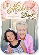 mother's day card with mother and daughter