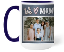 mug with picture of mother and children on it