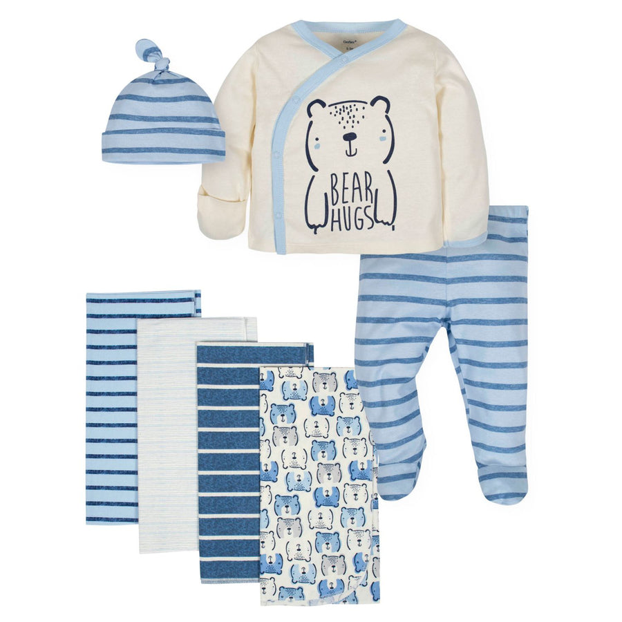 Little Star Organic Toddler Boy 7Pc Outfit Set, 12M-5T 