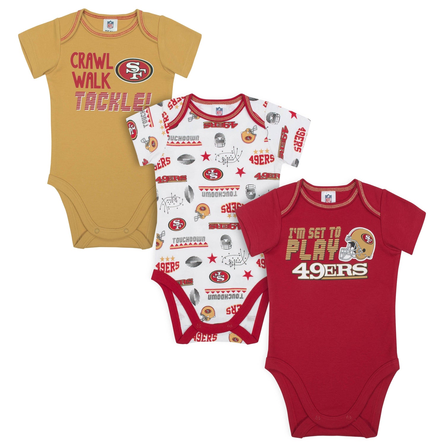 San Francisco 49ers Jersey Style Bodysuit – babyfans