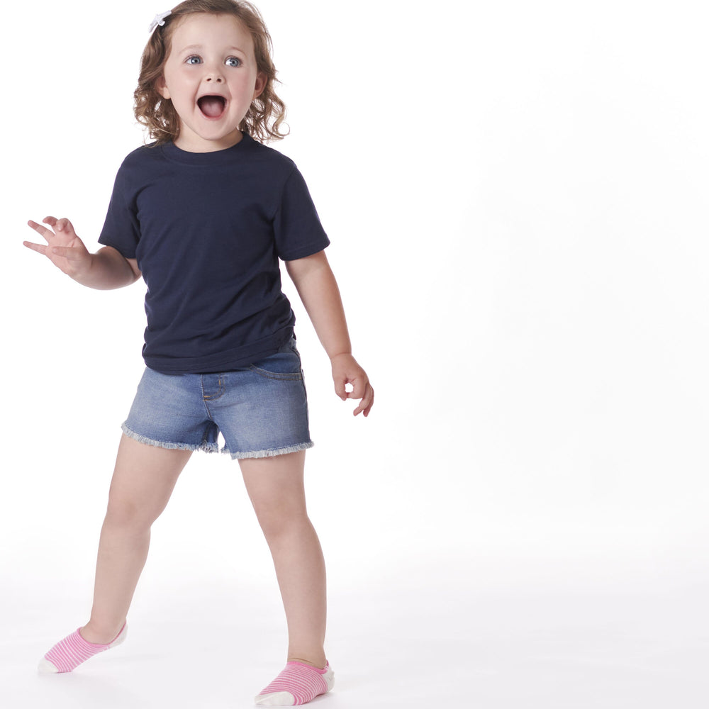 Baby Nay Little Girls White Short Sleeve Shirt and Matching Pants