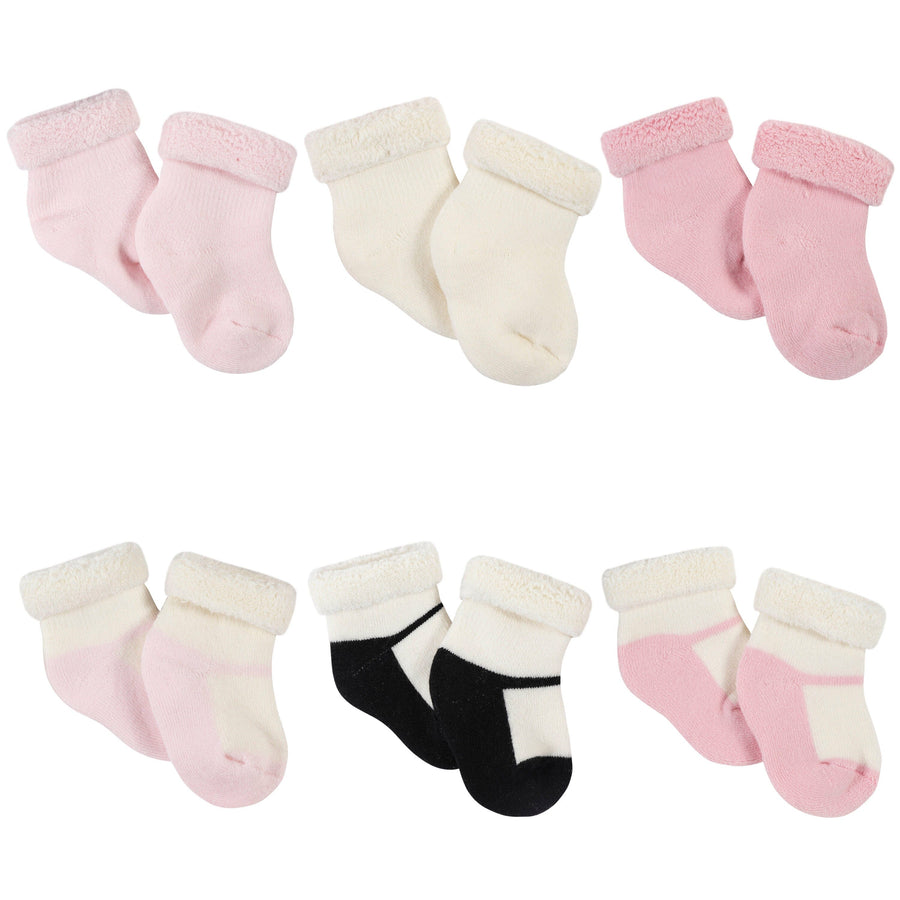 6-Pack Baby Girls Ballerina Wiggle Proof® Socks – Gerber Childrenswear