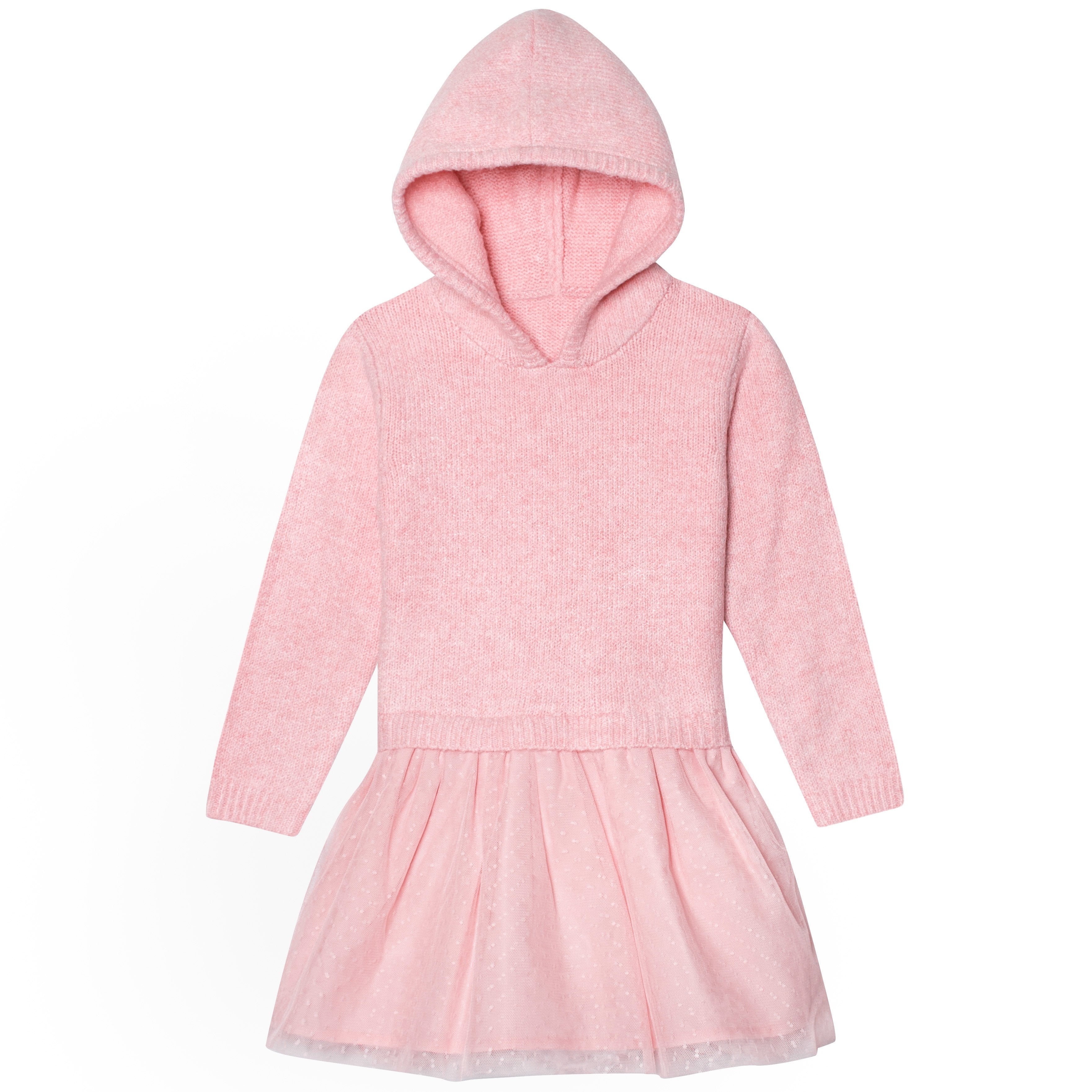 Infant & Toddler Girls Pink Sweater With Tulle Trim – Gerber