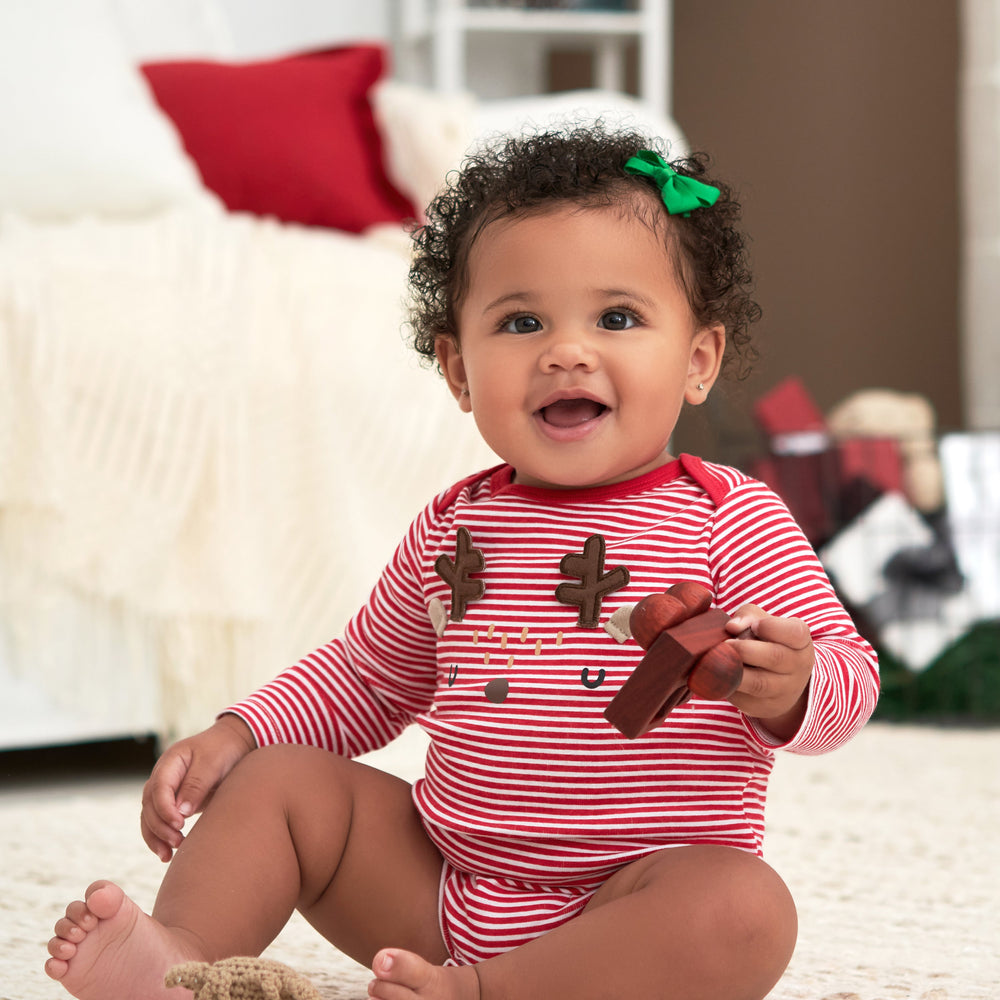 3-Pack Baby Neutral Happy Jolly Long Sleeve Onesies® Bodysuits – Gerber  Childrenswear