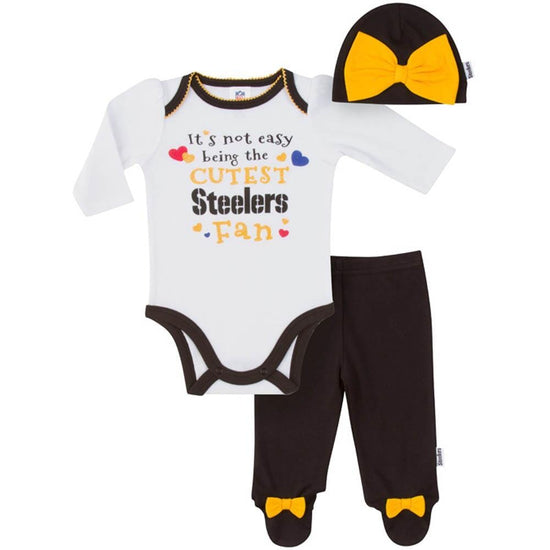 NFL Pittsburgh Steelers Baby Boys Team Uniform Footysuit 