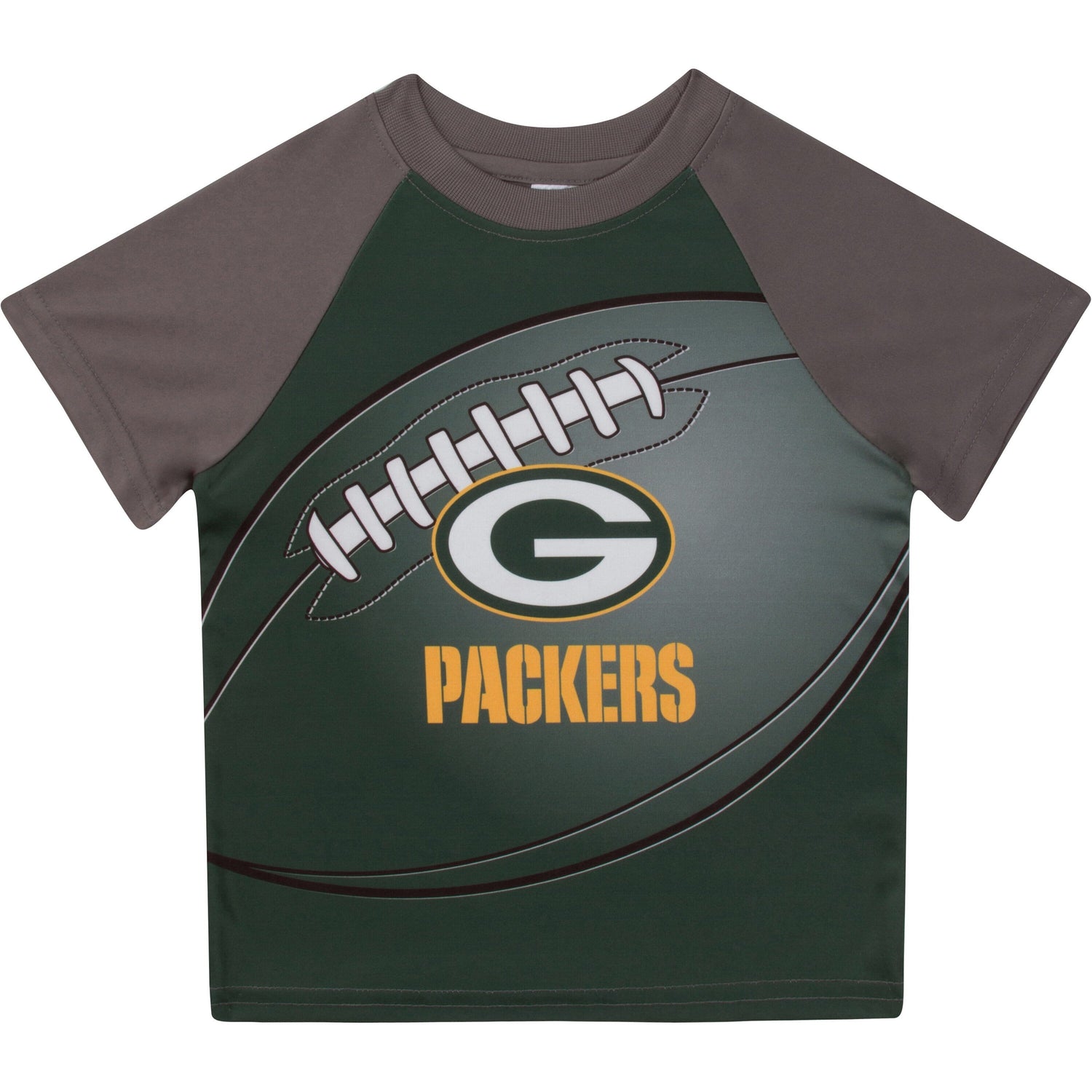 Green Bay Packers Toddler Boys Green Yellow NFL Football Shirt 2t