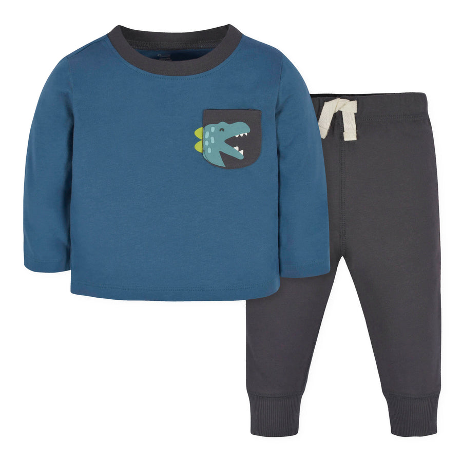 2-Piece Infant and Toddler Boys Teal Guitars Sweatshirt & Pant Set – Gerber  Childrenswear