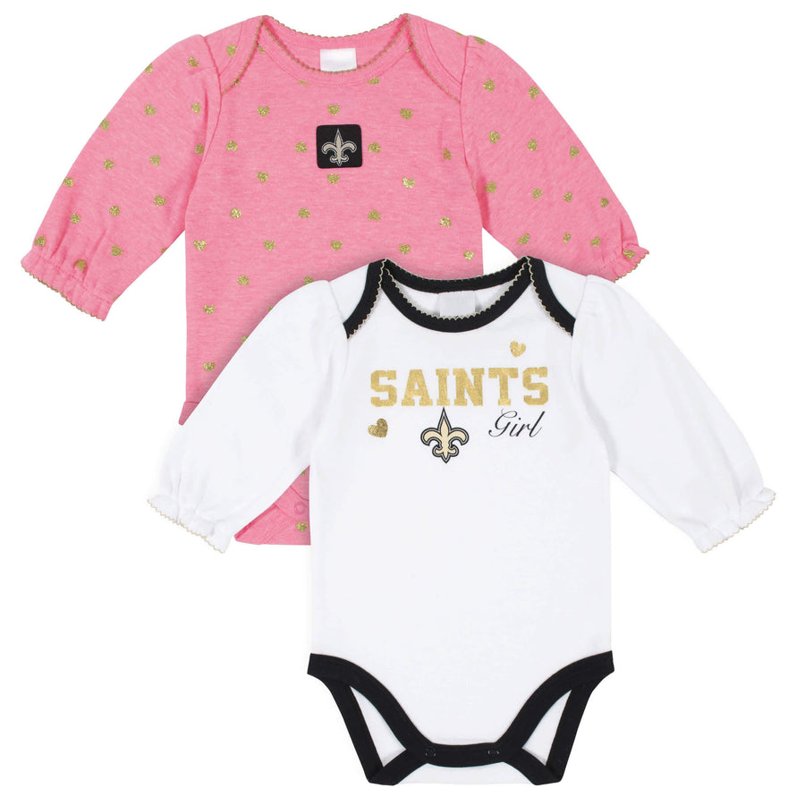 Baby Girls Minnesota Vikings Long Sleeve Bodysuit, 2-pack – Gerber