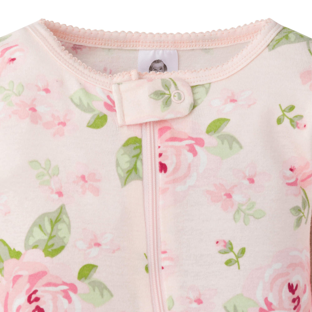 3-Pack Baby & Toddler Girls Floral Fox Snug Fit Footless Pajamas – Gerber  Childrenswear