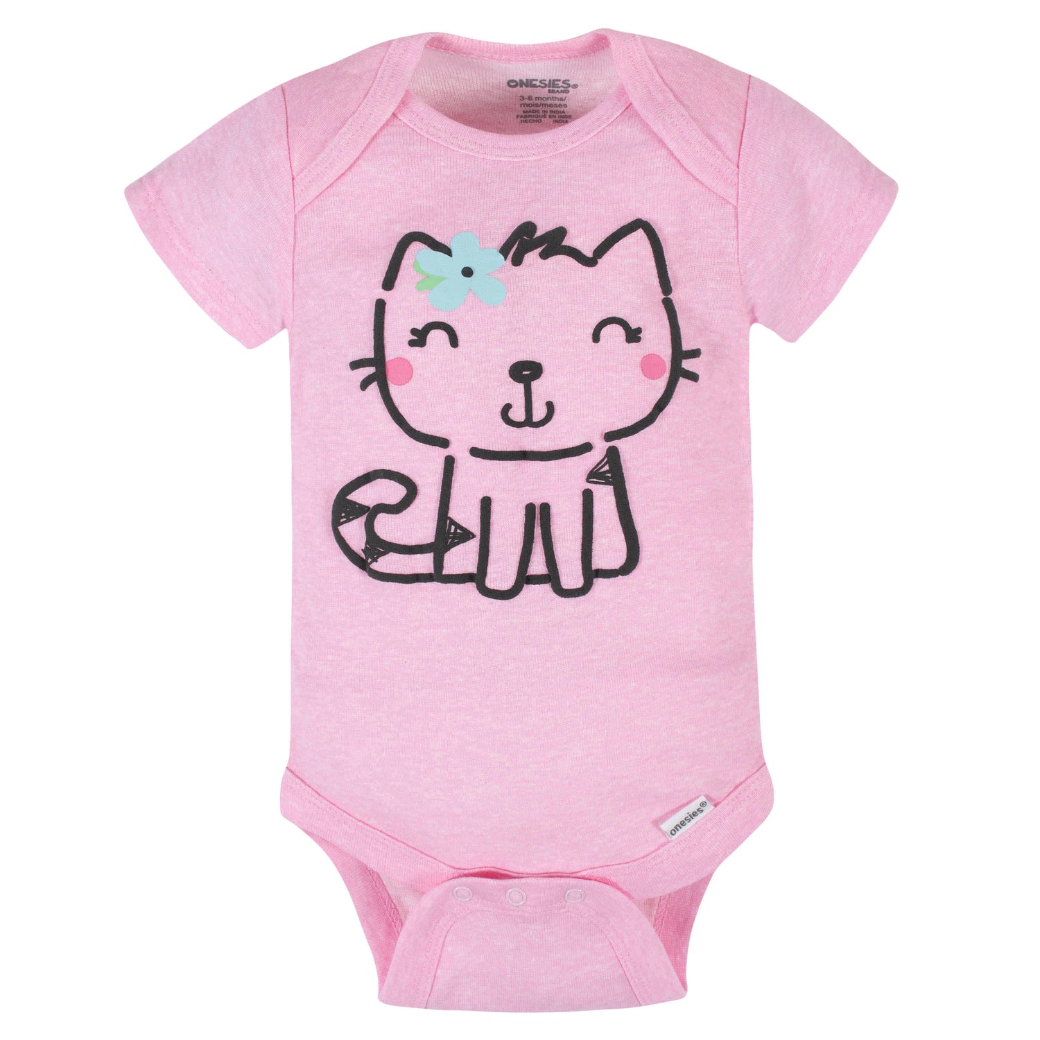 6-Piece Baby Girls Cat Onesies® Brand Bodysuits & Pants Set – Gerber ...