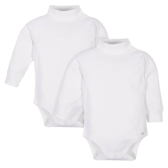 white long sleeve baby onesie