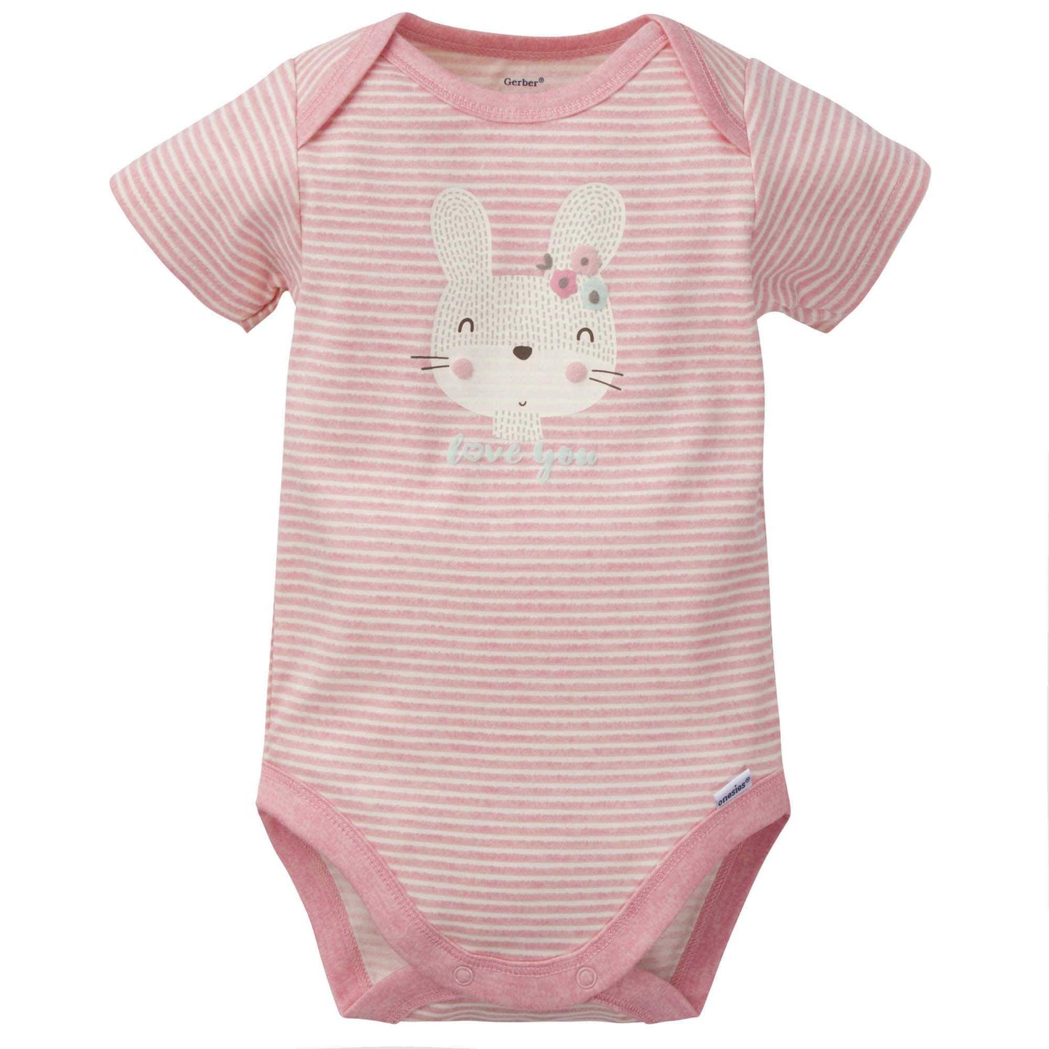 Gerber® 3-Pack Baby Girls Bunny Organic Onesies® Bodysuits – Gerber ...