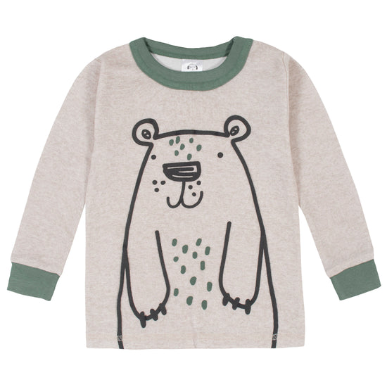 4-Piece Baby & Toddler Boys Bear Snug Fit Cotton Pajamas – Gerber ...