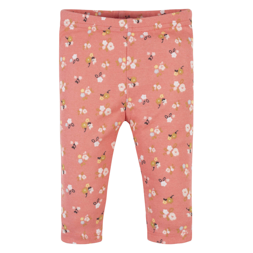 Pink and floral jeggings- 2 pack