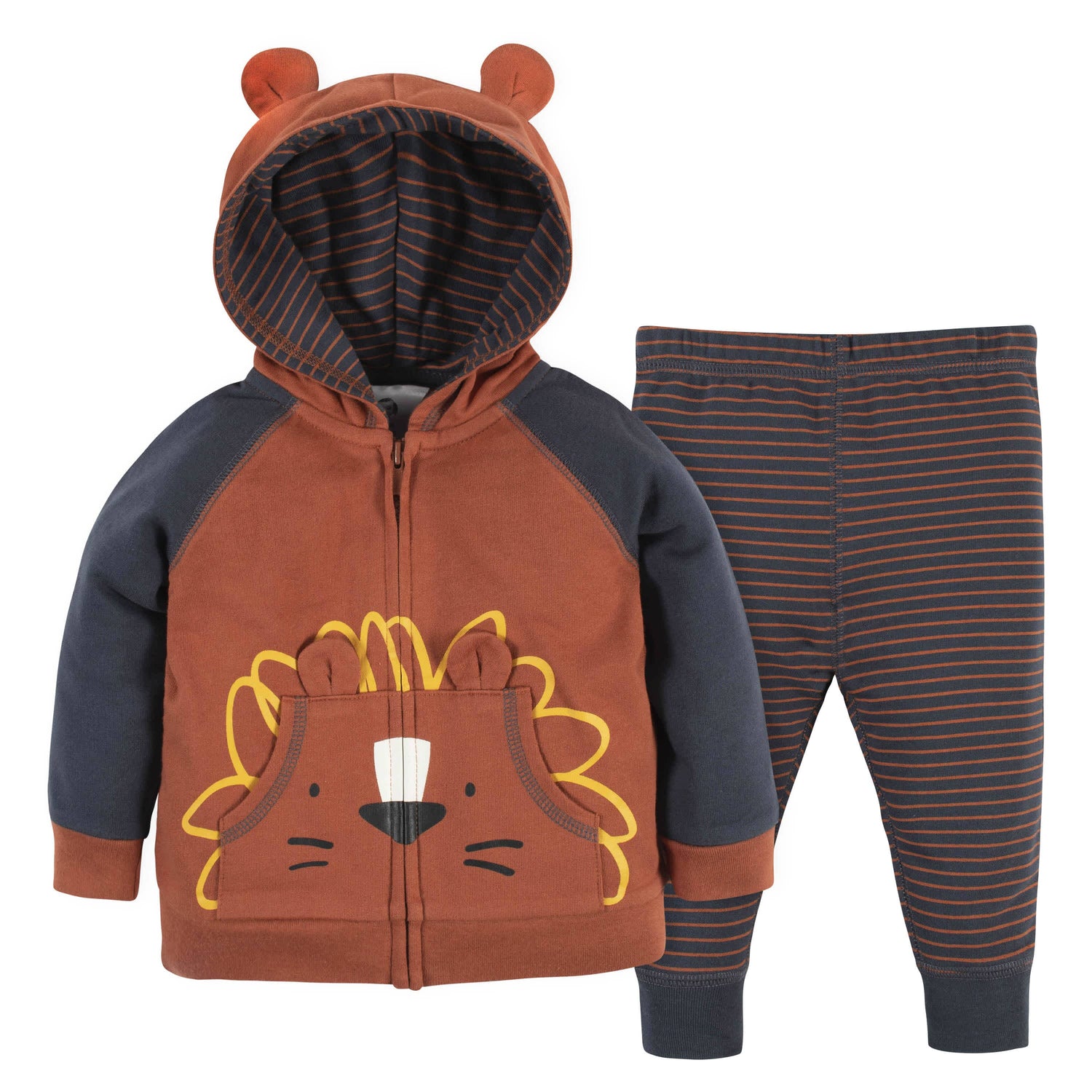 2-Piece Baby & Toddler Boys Lion Hoodie & Active Pant Set – Gerber ...