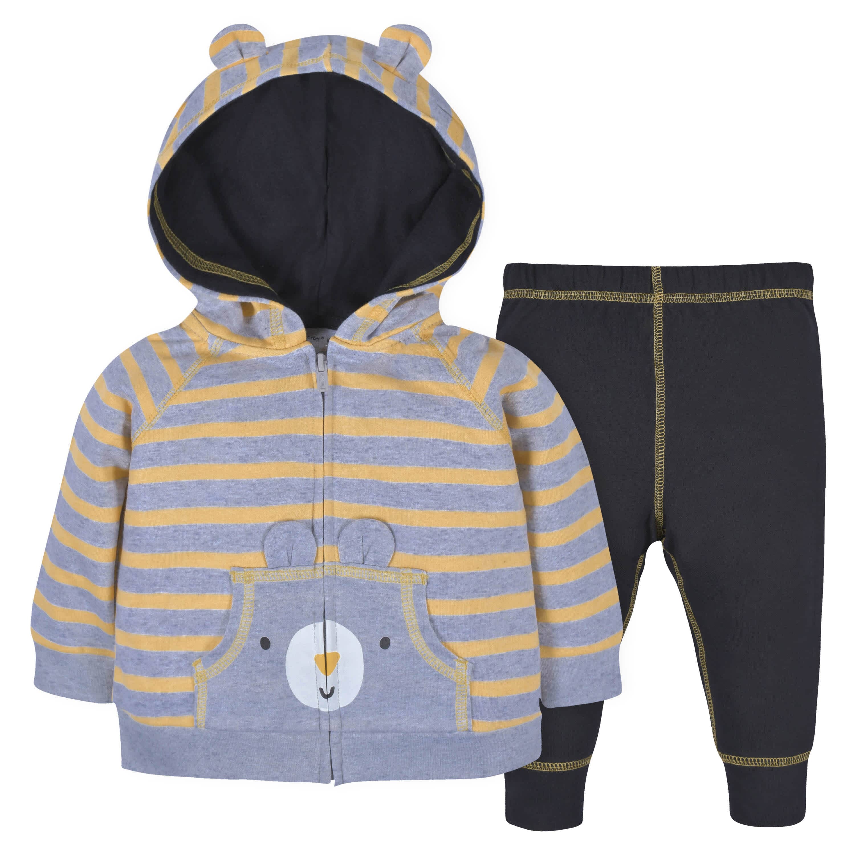 2-Piece Baby & Toddler Boys Explore Terry Zip Hoodie & Joggers Set