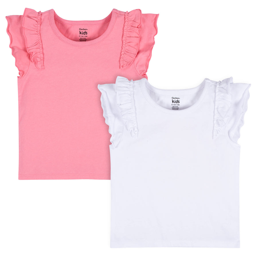 2-Pack Infant & Toddler Girls Pink & Purple Sleeveless Tops – Gerber  Childrenswear