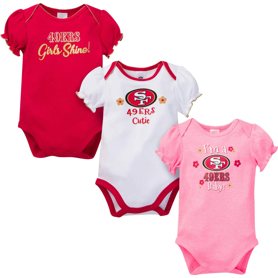 San Francisco 49ers Girls Infant Scarlet Cheer Captain Jumper Dress