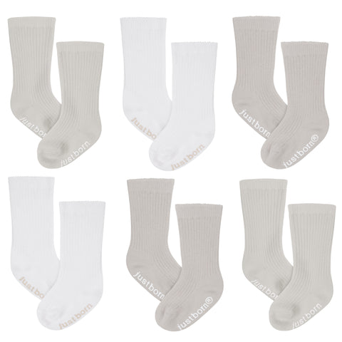 QBabe Polyester Cute Baby Crew Socks - Progress Socks