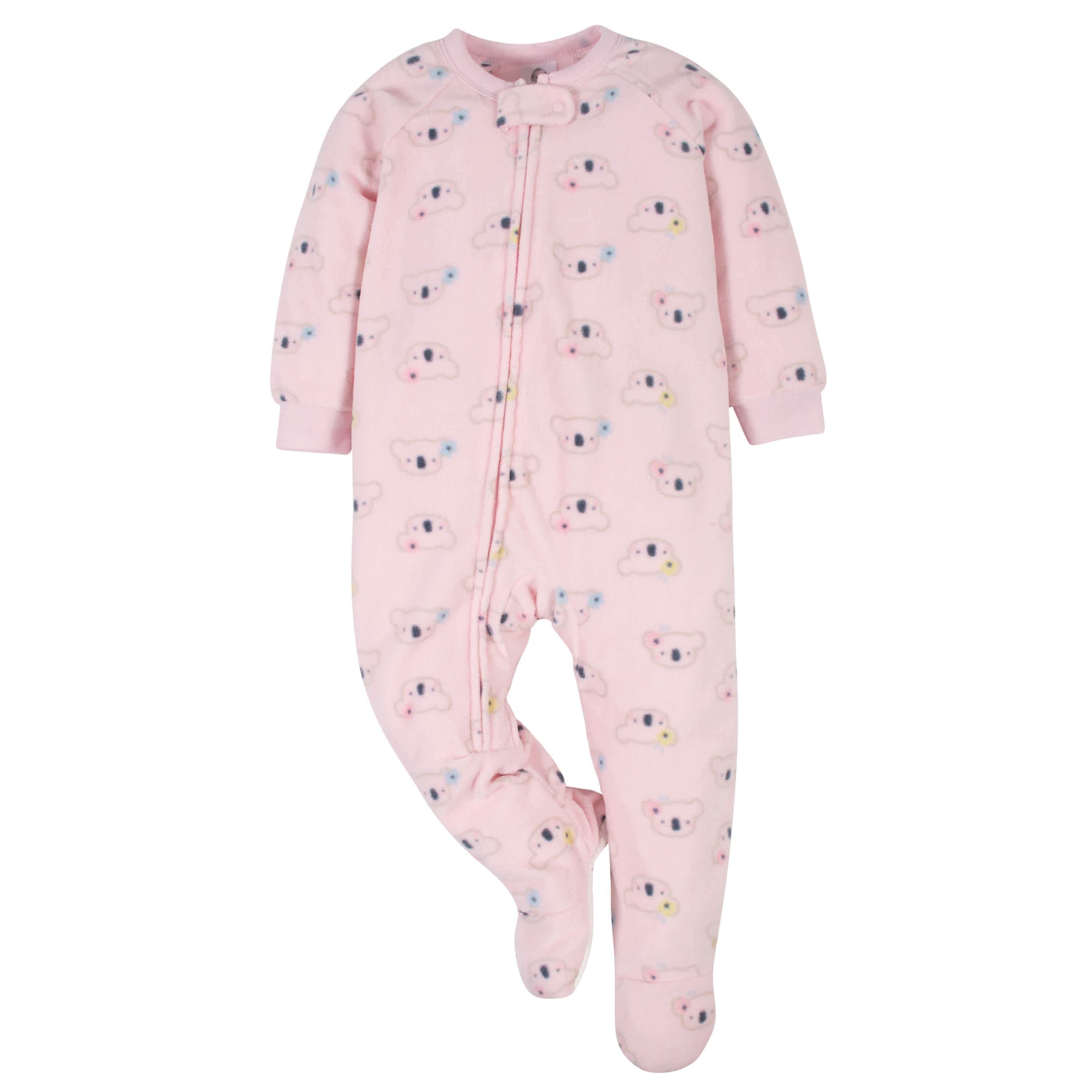 Gerber® 2-Pack Baby Girls Flowers & Koalas Fleece Pajamas – Gerber ...