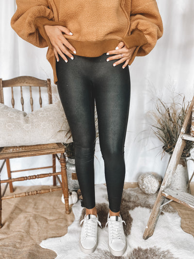 SPANX - LEATHER LIKE FLARE PANT – Broadcloth Boutique