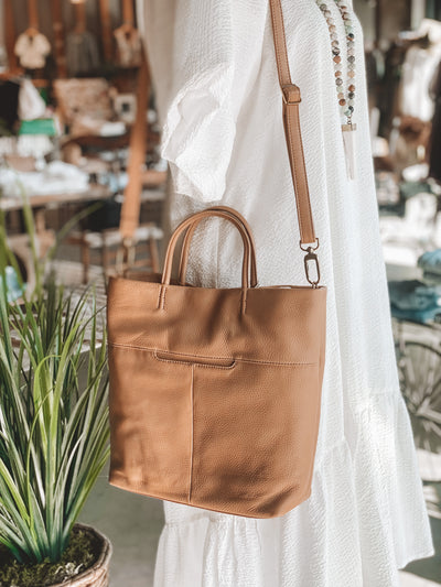 Hobo Tripp Tote - Suede Cognac