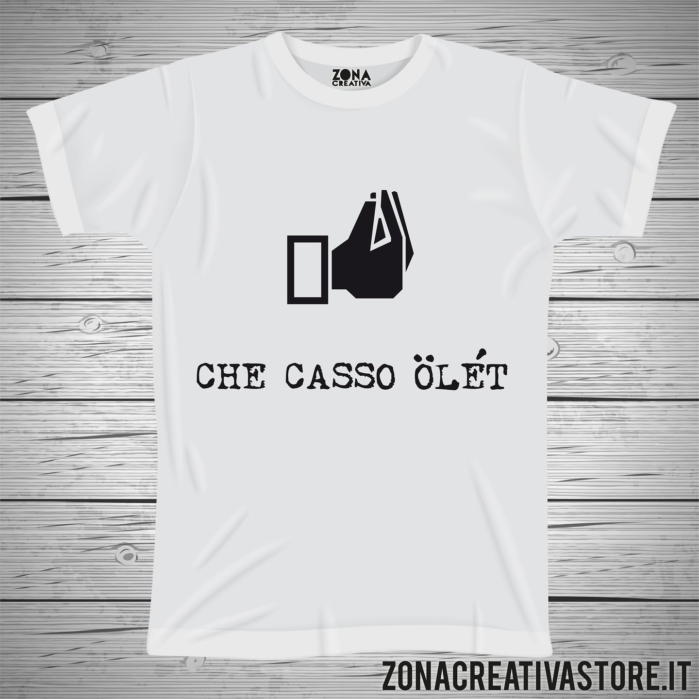 T-shirt divertente con frase in dialetto bergamasco CHE CASSO OLET –  zonacreativastore