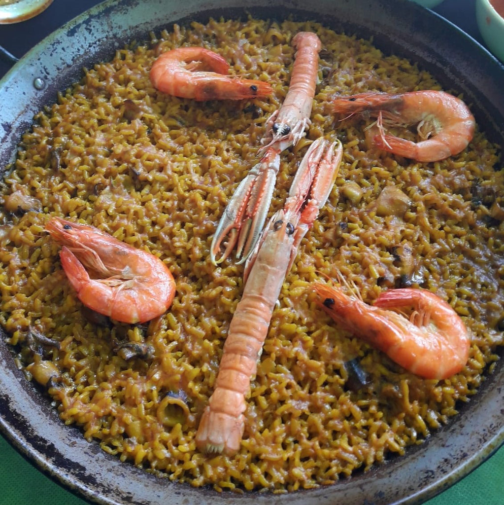 RECETA PAELLA DE MARISCOS CON ARROZ VARIEDAD SENIA  VALENCIA | Majado  Gourmet Shop