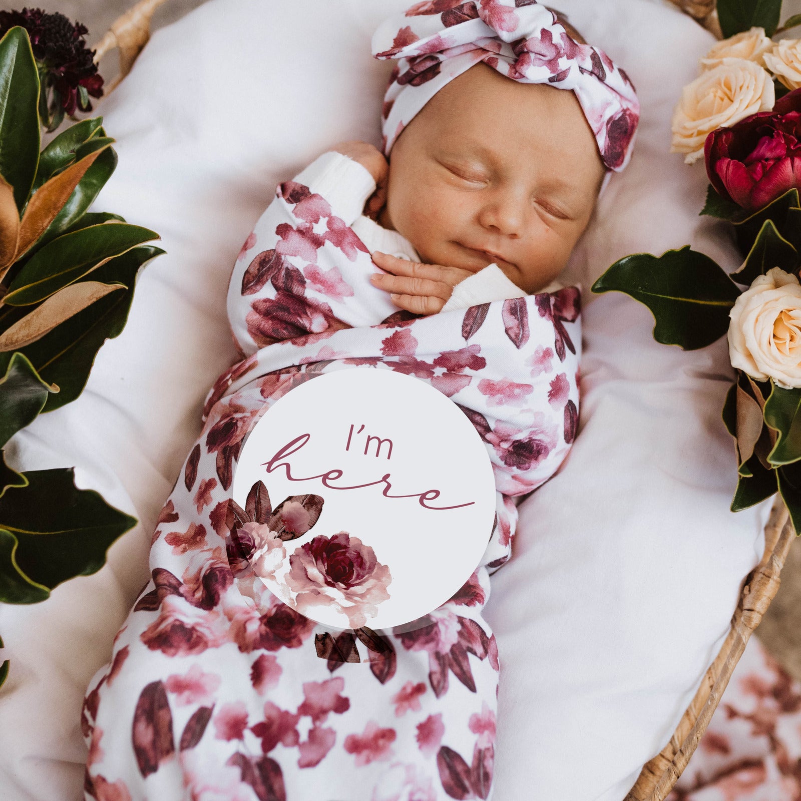 Fleur Jewel Baby Milestone Cards Baby Girl Gifts Online Australia Petit Luxe Bebe