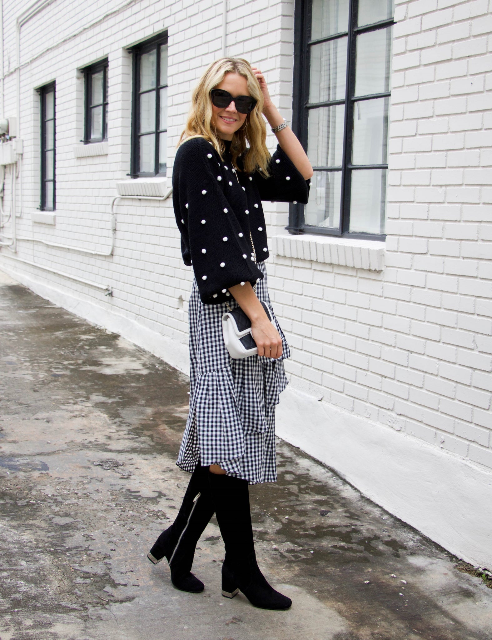 12daysofsweaters - how to wear gingham year round – Only on The Avenue