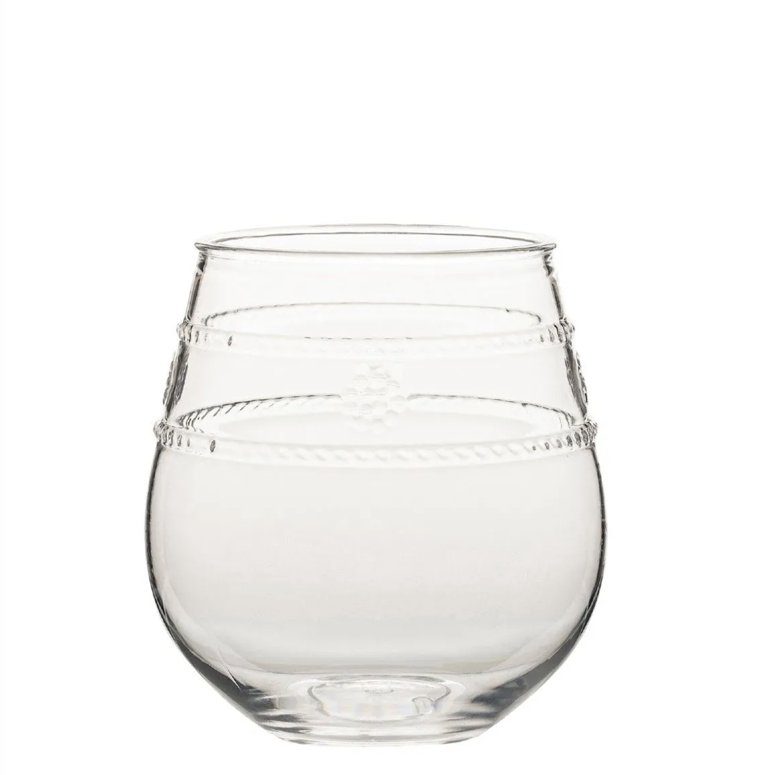 Puro Stemless Wine Glass - Tortoiseshell