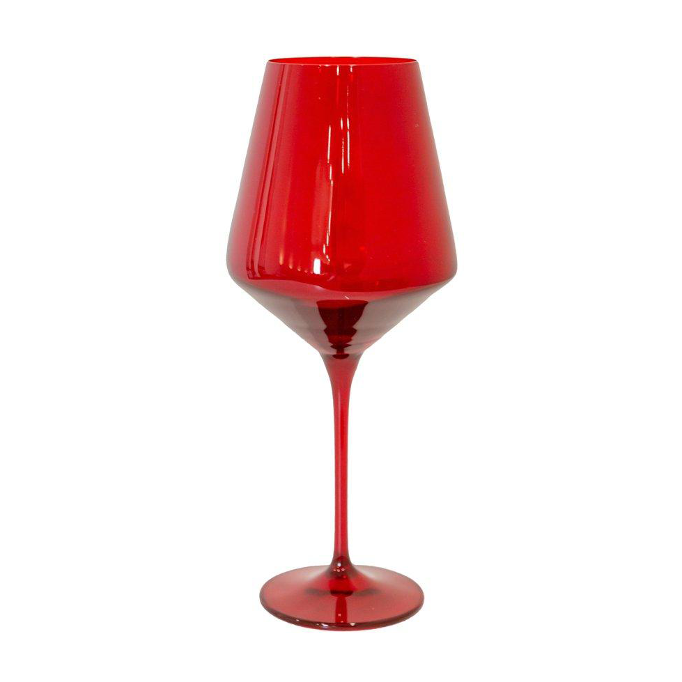 Colored Red Wine Glass, 2 Pack Wrought Studio Color: Smoke
