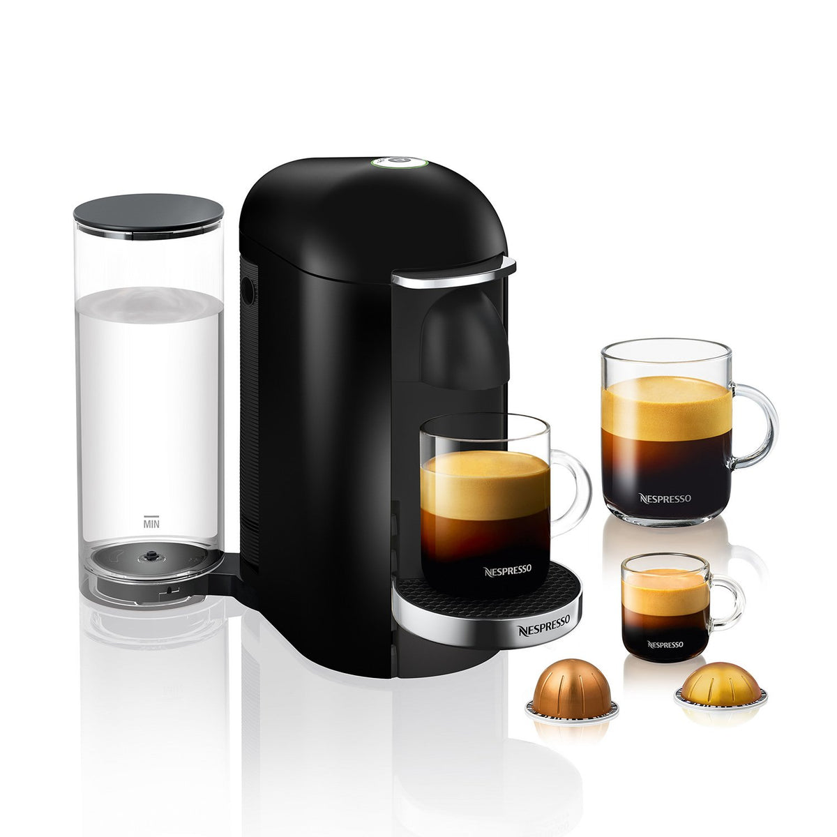 Nespresso Vertuo Plus Coffee Machine - Black Deluxe - GCB2-GB-BK-NE1 ...