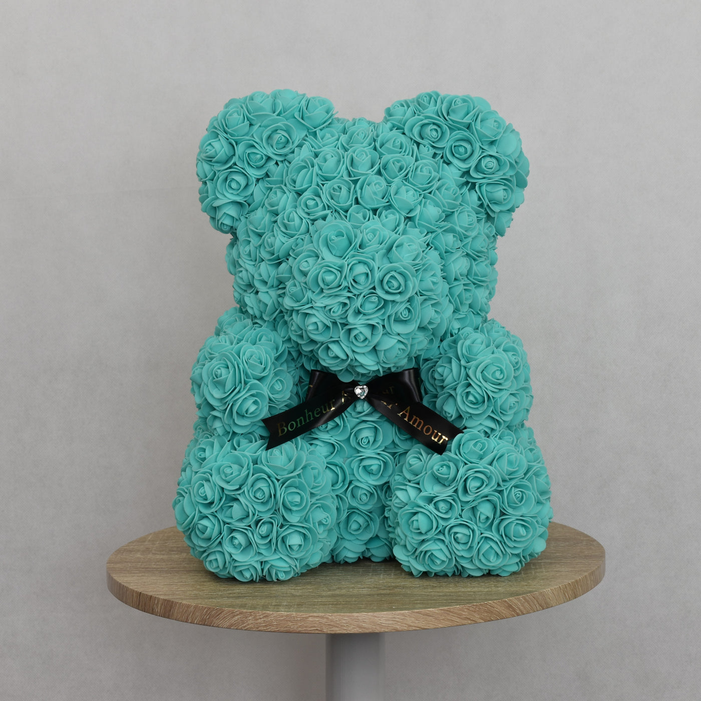 teal rose bear