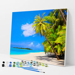Tropical Dream Beach Paint by Numbers Kit